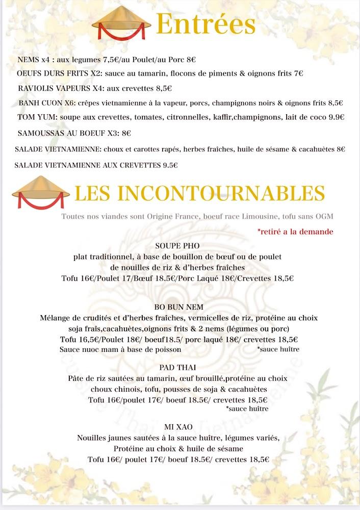 Le Bol d'or - Restaurant Thaï et Vietnamien - Menu Image 2